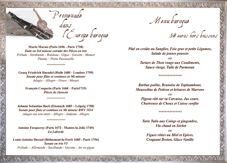 menu 18 octobre 2014